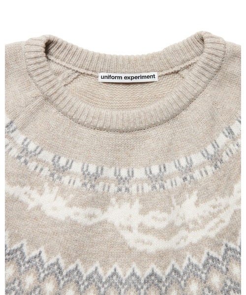uniform experiment セーター ニット ENTANGLED NORDIC SWEATER メンズ