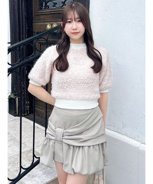 dazzlin - 2015新品バックリボンタートル dazzlin ニット セーター 2WAYバックリボンヘアリーニット