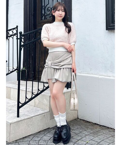 dazzlin（ダズリン） ニット セーター 2WAYバックリボンヘアリーニット