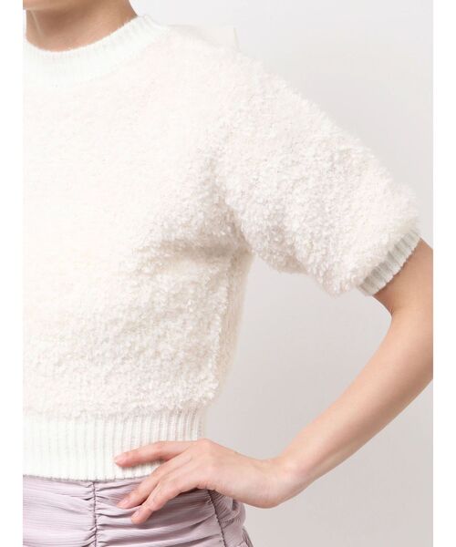 ニット セーター 2WAYバックリボンヘアリーニット レディース dazzlin ニット セーター 2WAYバックリボンヘアリーニット