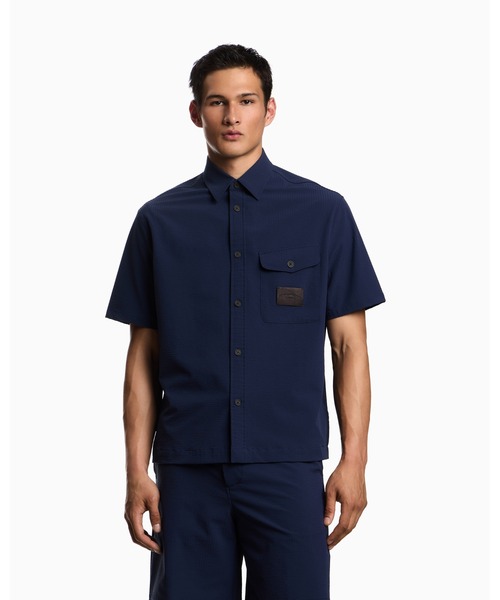 EMPORIO ARMANI シャツ 半袖 「エンポリオ アルマーニ」半袖オーバー