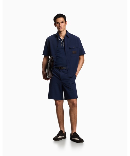 EMPORIO ARMANI シャツ 半袖 「エンポリオ アルマーニ」半袖オーバー