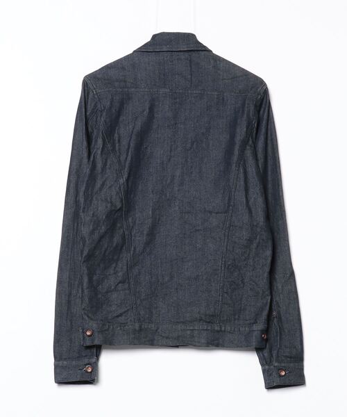 DENHAM 「DENHAM」 刺繍デニムジャケット - ネイビー メンズ