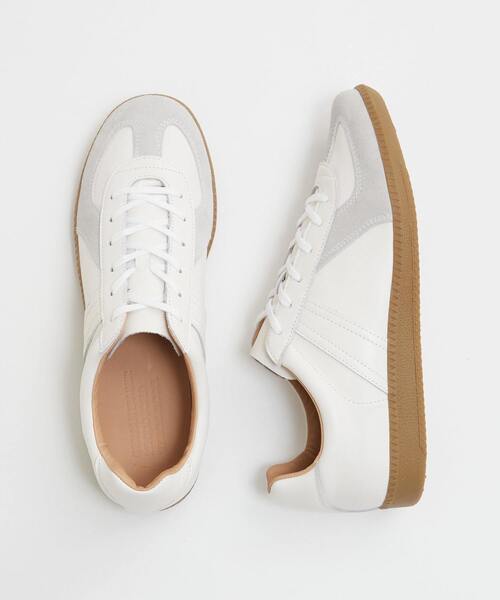 MEN'S MELROSE スニーカー 42700 ALL LEATHER GERMAN TRAINER