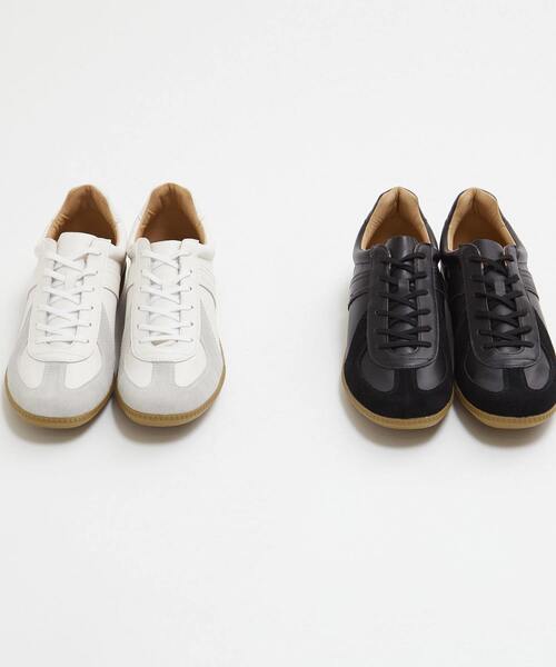 MEN'S MELROSE スニーカー 42700 ALL LEATHER GERMAN TRAINER