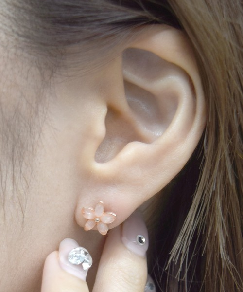 Flowering（フラワーリング） ピアス ガーリーモチーフセットピアス
