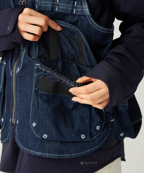 snow peak ベスト ジレ Snow Peak / TAKIBI Denim Vest デニム