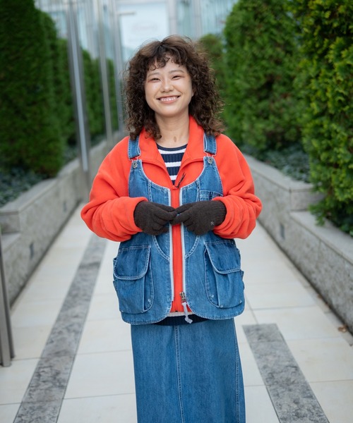 スノーピーク 焚き火ベスト　デニム　ネイビー　インディゴ Mサイズ TAKIBI Denim Vest| スノーピーク(Snow Peak)