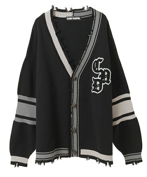 キャンディストリッパー CND COLLEGE DAMAGE CARDIGAN セール】CND COLLEGE DAMAGE カーディガン（カーディガン/ボレロ
