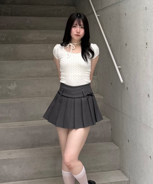 Lae スカート リボンプリーツスカート : ZOZOTOWN Yahoo!店 - 通販