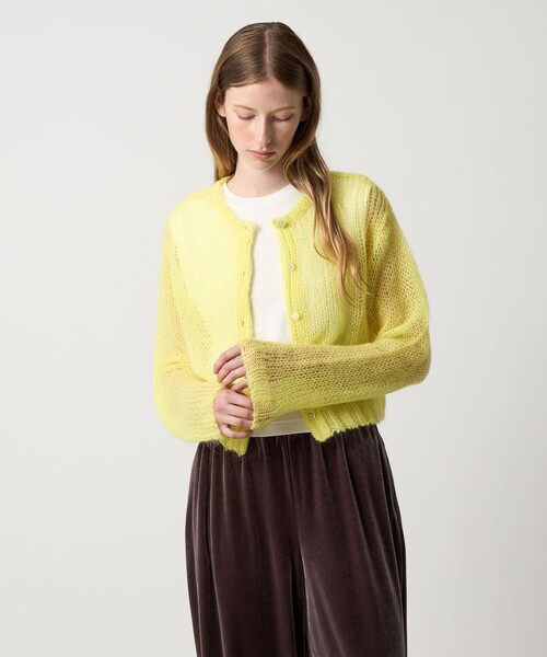 新品タグ付き Steven Alan モヘヤ ミックス ニット カーディガン STEVEN ALAN カーディガン 「Steven Alan」モヘヤ ミックス
