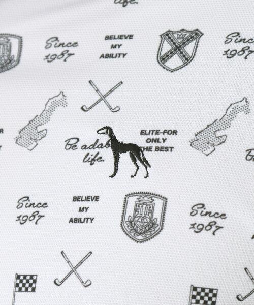 adabat（アダバット） ポロシャツ クラブプリント長袖ポロシャツ