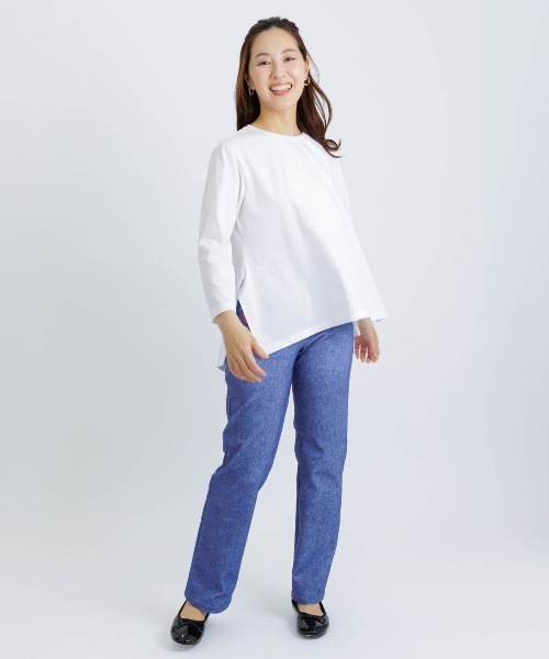 新品　ピッコーネパンツ　ジーンズタイプ STUDIO PICONE（スタジオピッコーネ） パンツ デニム風イージーパンツ