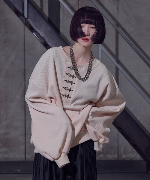 狐独 tシャツ 「新色追加」ファイヤーフックワッフルロンT メンズ