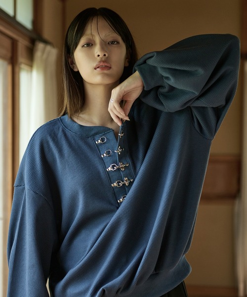 狐独 tシャツ ファイヤーフックワッフルロンT メンズ レディース