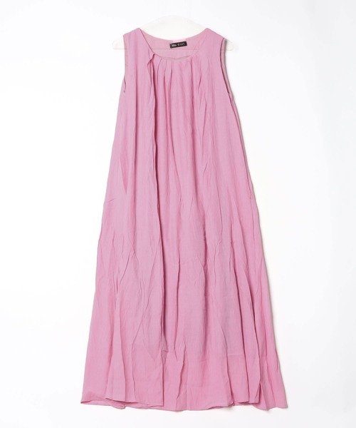 「FREE STYLISTS」 ノースリーブワンピース L イエロー レディース_画像3