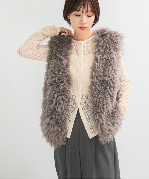 ベスト ジレ TISSAVELファーベスト レディース : ZOZOTOWN Yahoo!店