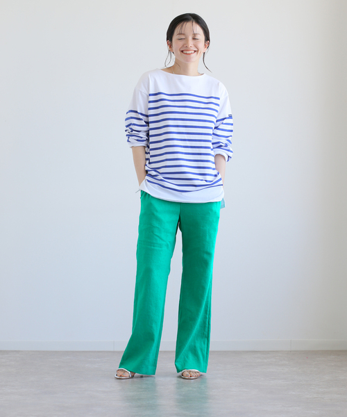 「IENA」 パンツ 36 ネイビー レディース_画像6