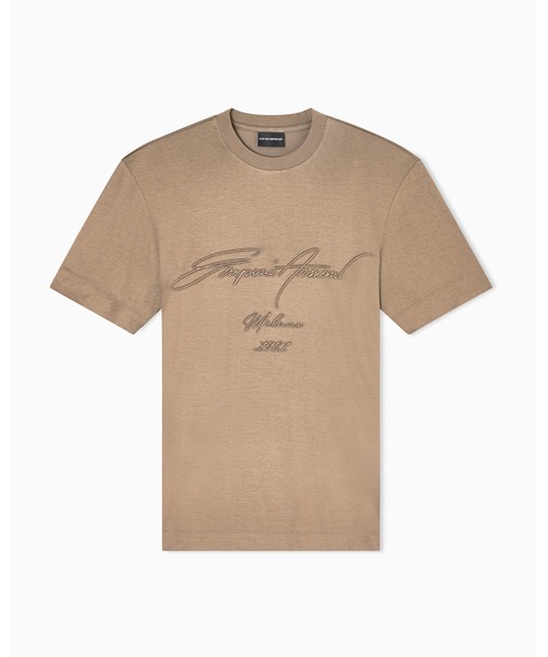【新品未使用】Emporio Armani Tシャツ エンポリオアルマーニ 刺繍 EMPORIO ARMANI tシャツ 「エンポリオ アルマーニ」Tシャツ