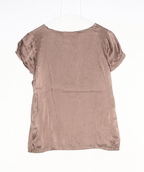 「FRANQUEENSENSE」 半袖ブラウス 40 ブラウン レディース_画像2