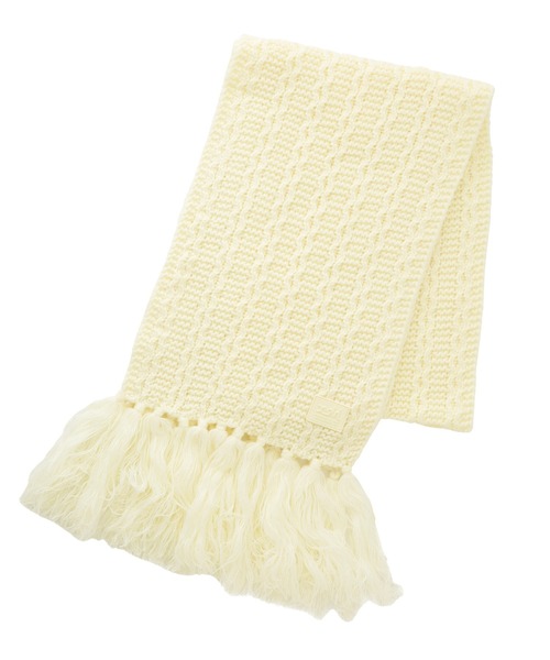 X-girl（エックスガール） マフラー ストール RUBBER PATCH KNIT SCARF