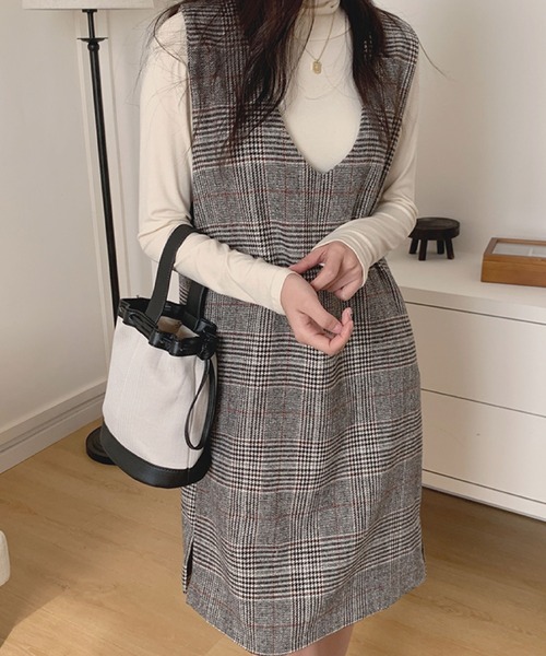 2ly2 ワンピース チェック柄ジャンパースカート : ZOZOTOWN Yahoo!店
