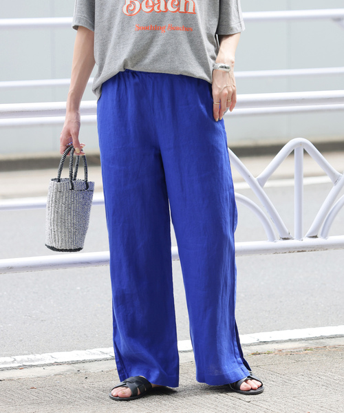 「JOURNAL STANDARD relume」 イージーパンツ 38 ブルー レディース_画像5