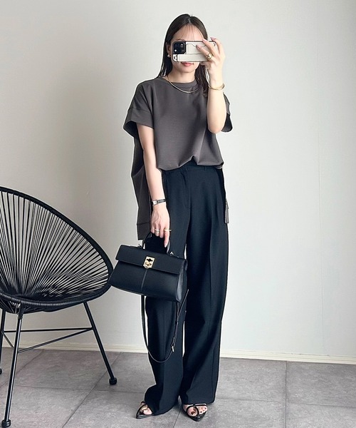 「Emma Taylor」 半袖カットソー FREE ブラック レディース_画像5