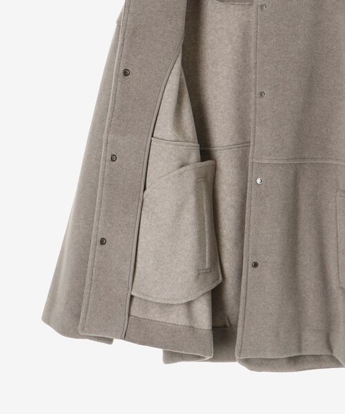 le.coeur blanc（ルクールブラン） ノーカラーコート コート ニット