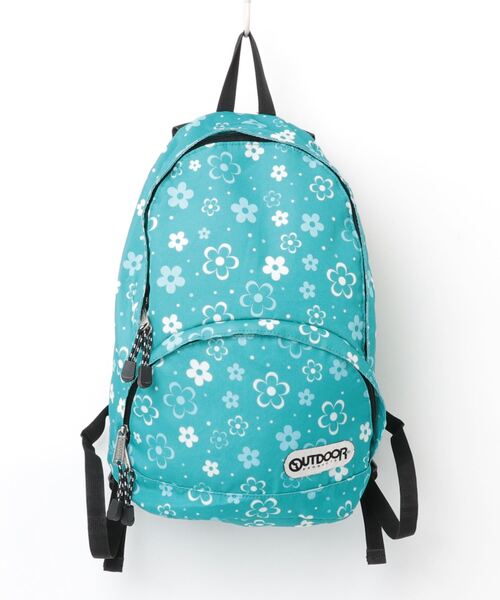 OUTDOOR PRODUCTS（アウトドアプロダクツ） 花柄リュック - ブルー