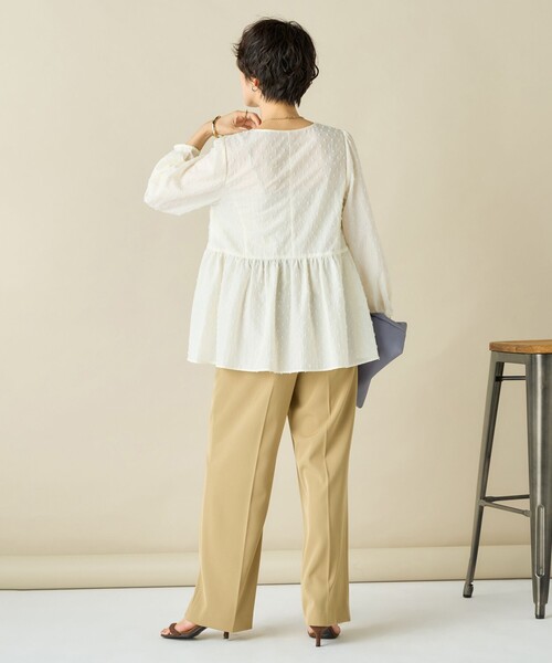 「NOLLEY'S Sophi」 長袖ブラウス 38 ホワイト系その他2 レディース_画像4