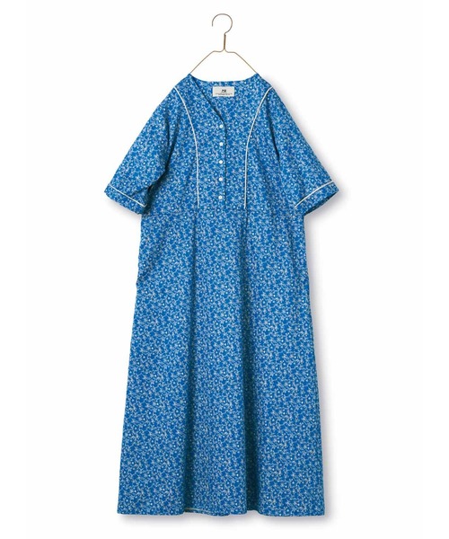 「Sunny clouds」 半袖ワンピース MEDIUM ブルー レディース_画像8