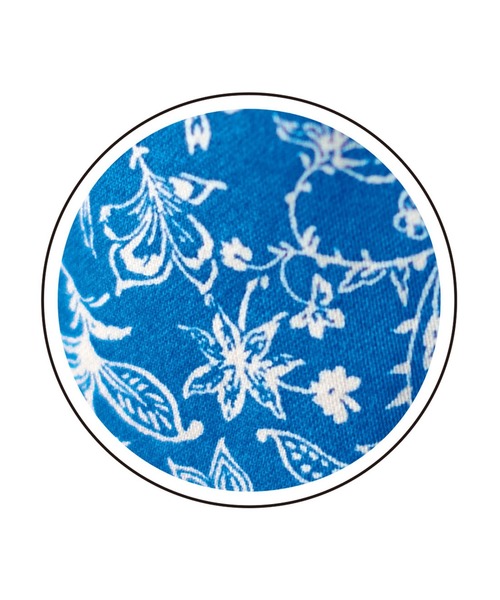 「Sunny clouds」 半袖ワンピース MEDIUM ブルー レディース_画像9