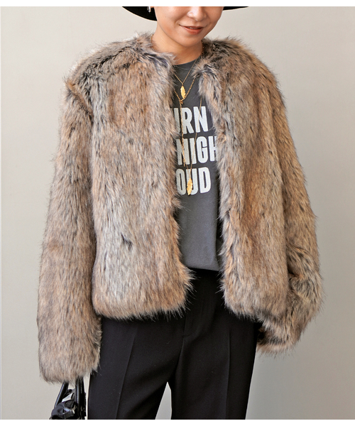 EVERYDAY I LIKE. コート アウター *Jane ファージャケット レディース