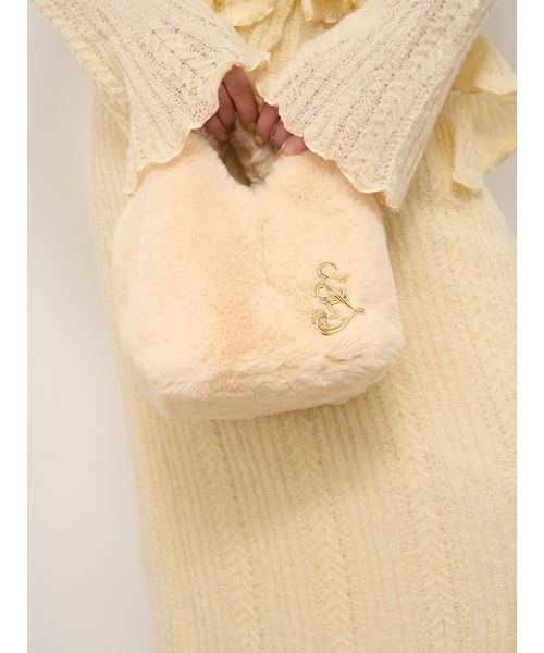 SNIDEL　スナイデル　エコファーバッグ　ライトベージュ SNIDEL スナイデル エコファーバッグ ライトベージュ 【公式通販】