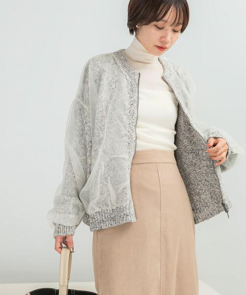 CHIGNON シニヨンリバーオーガンドッキングカーディガン カーディガン CHIGNON リバーオーガンドッキングカーディガン