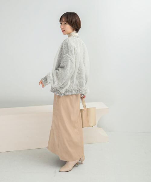 カーディガン CHIGNON リバーオーガンドッキングカーディガン