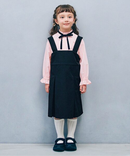 フォーマル 発表会 卒園式 入学式 「ジュニア対応」サスペンダープリーツジャンパースカート キッズ 子供服 女の子 | p.premier | 06