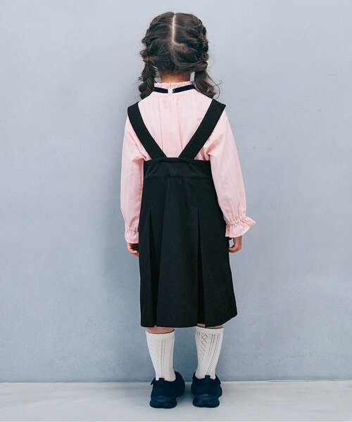 フォーマル 発表会 卒園式 入学式 「ジュニア対応」サスペンダープリーツジャンパースカート キッズ 子供服 女の子 | p.premier | 08