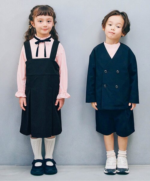 フォーマル 発表会 卒園式 入学式 「ジュニア対応」サスペンダープリーツジャンパースカート キッズ 子供服 女の子 | p.premier | 09