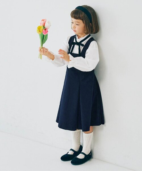 フォーマル 発表会 卒園式 入学式 「ジュニア対応」サスペンダープリーツジャンパースカート キッズ 子供服 女の子 | p.premier | 22
