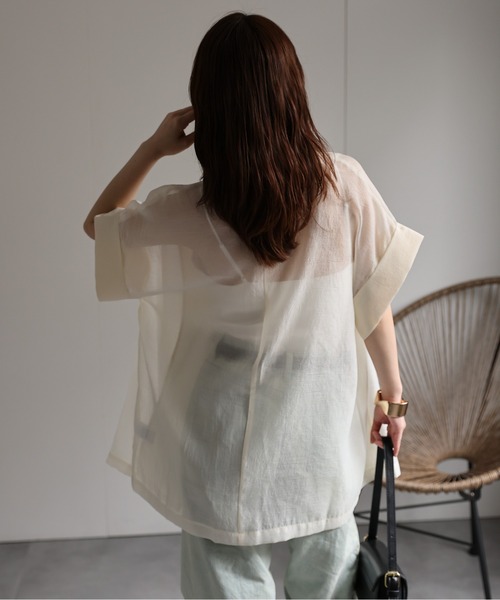 「ap retro」 テーラードジャケット FREE グレイッシュベージュ レディース_画像5