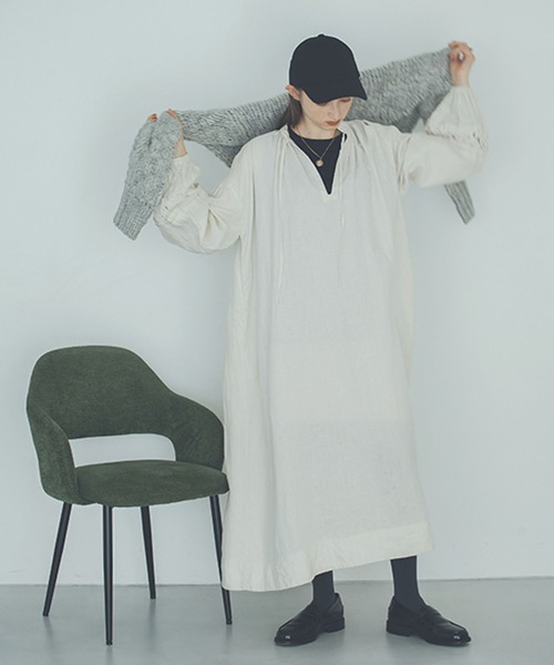 Ringo　スタジオクリップ 14リネンレースワンピース studio CLIP（スタディオクリップ） ワンピース 「natural by clip」14