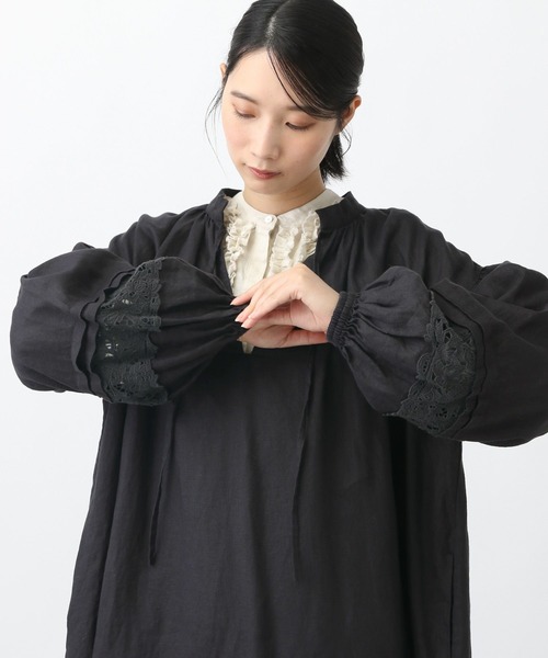 Ringo　スタジオクリップ 14リネンレースワンピース studio CLIP（スタディオクリップ） ワンピース 「natural by clip」14