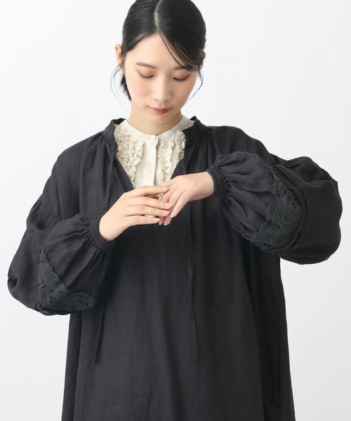 みき様　新品　ナチュラルバイクリップスタジオクリップ　リネンワンピース　黒 みき様 新品 ナチュラルバイクリップスタジオクリップ リネン