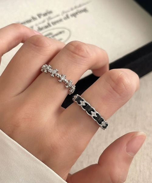 指輪 リング 「456685」デザインリング2点セット(RZ) レディース