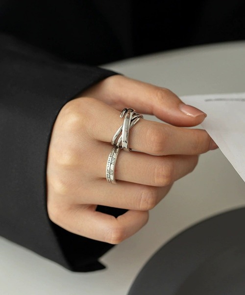 指輪 リング 「456685」デザインリング2点セット(RZ) レディース