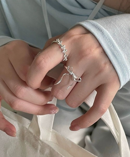 指輪 リング 「456685」デザインリング2点セット(RZ) レディース