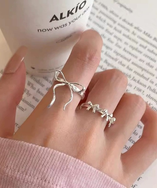 指輪 リング 「456685」デザインリング2点セット(RZ) レディース