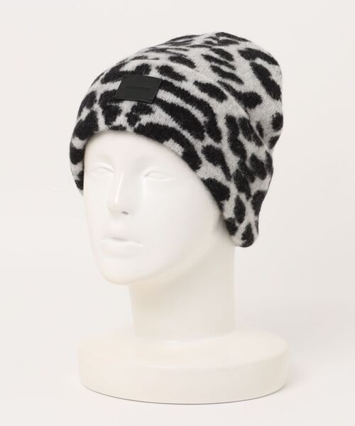 ALLSAINTS（オールセインツ） ニット帽 ニットキャップ NORA LEOPARD